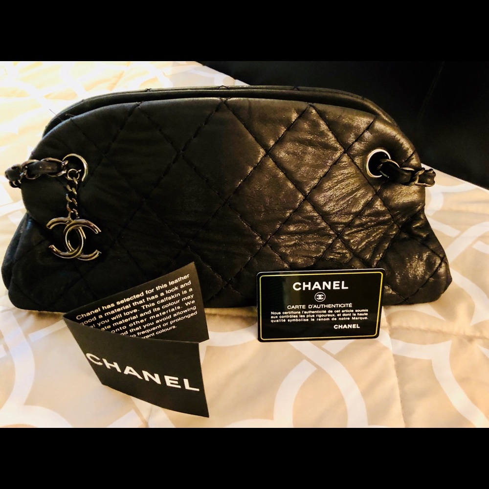Genuine CHANEL mademoiselle bowler bag